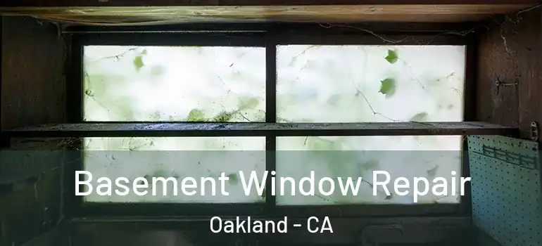  Basement Window Repair Oakland - CA