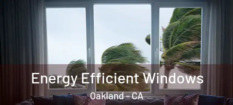  Energy Efficient Windows Oakland - CA