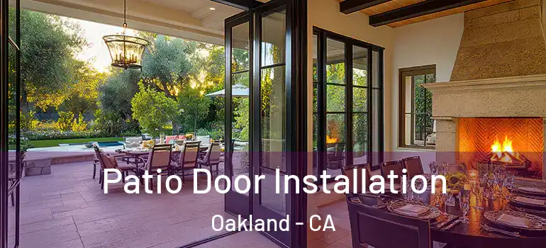  Patio Door Installation Oakland - CA
