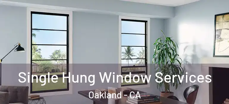  Single Hung Window Services Oakland - CA