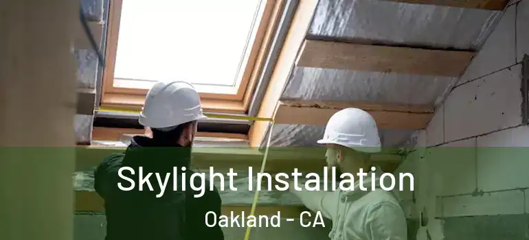  Skylight Installation Oakland - CA